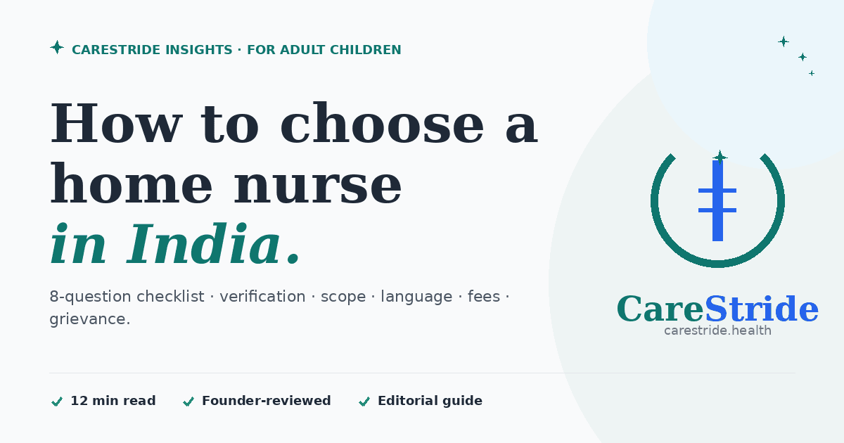 How to choose home nursing for elderly parents